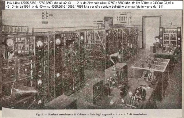 IAC COLTANO CENTRO TX RT E RTF E FREQUENZE