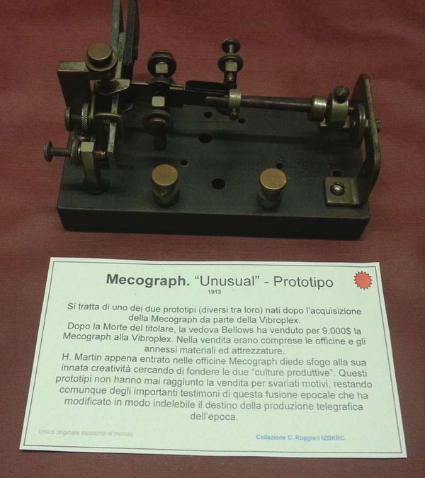 One prototype made from Horace Martin into the Mecograph workshop 1913.