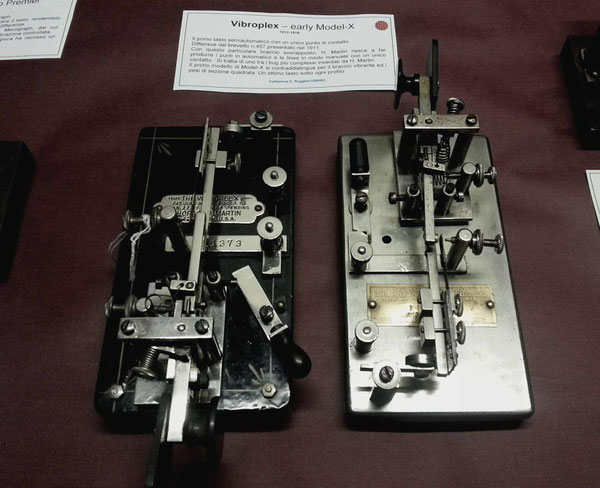 Two Early Model X. Japaned and DeLuxe (nichel finshed), made by Vibroplex.  1912