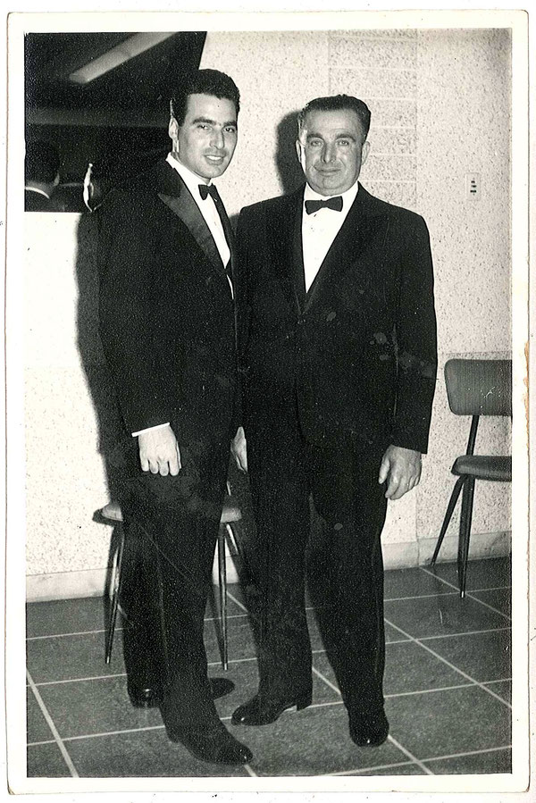 Roberto y su padre José Castro Fernández - Buenos Aires, 21/12/1963
