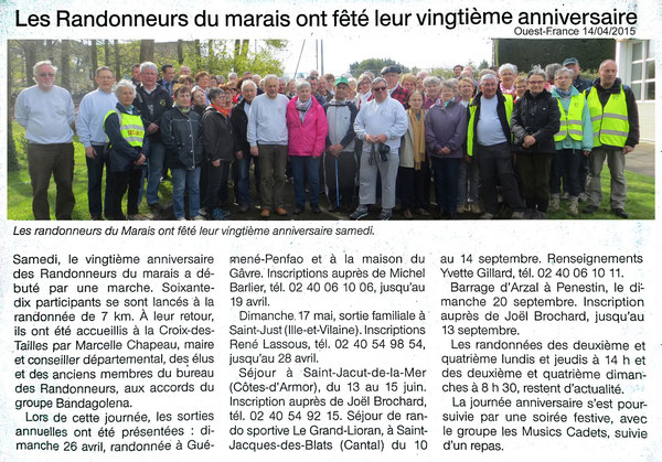 - Ouest-France - 14/04/2015