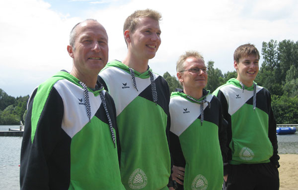 v.l.: Stefan Lemberg, Arne M??ller, Ralf K??hnhold und Niklas Hoenen
