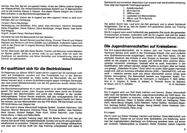 SG SANDBACH Zeitung SPIELJAHR 1977-78 -03