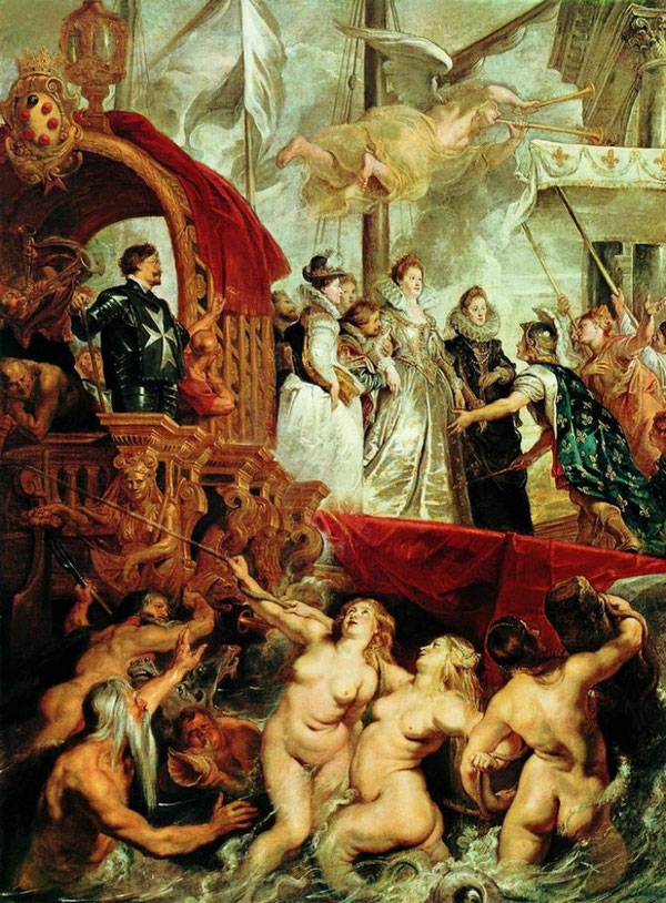 Самые известные картины Рубенса - Прибытие Марии Медичи в Марсель