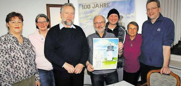 v.l.n.r.: Iris Alten, Stefanie Dreßelhaus-Sack, Walter Zielke, Hans-Jürgen Umland, Marco Altenhoff, Renate Ruge, Christian Sack (C) Thomas Sassen - NEZ