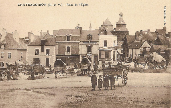 Châteaugiron la Place - image numérique de Philippe MÉTAYER