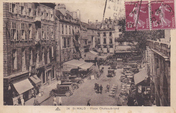 Saint-Malo Place Châteaubriand - image numérique de Philippe MÉTAYER