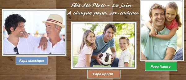 A chaque papa, son cadeau, classique, sportif, nature, Bijoux des Lys