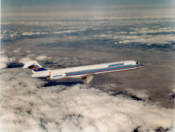 Spantax MD-83-Pressefoto/Courtesy: McDonnell Douglas