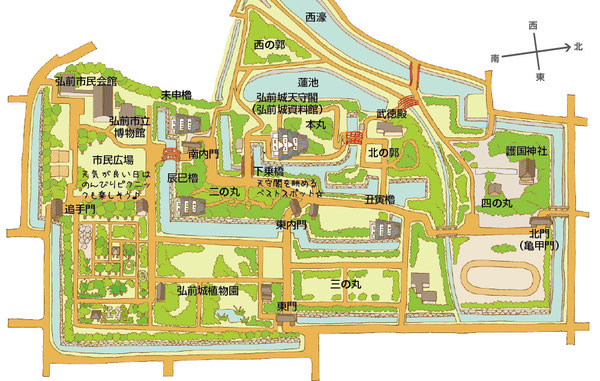 弘前公園園内図