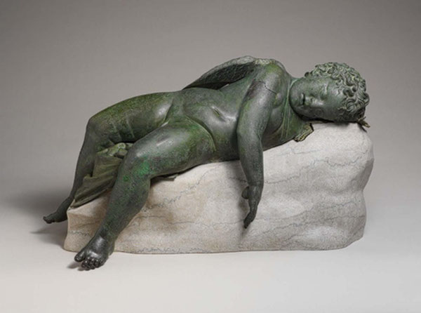 Cupido dormiente, bronzo, età romana, Metropolitan Museum, New York