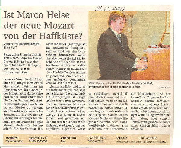 Marko Heise fährt nach Berlin