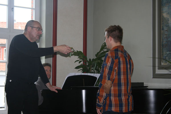 Unterricht bei internationalen Künstlern für Sören Eberbach mit Prof.Zalewski und Diego Crovetti