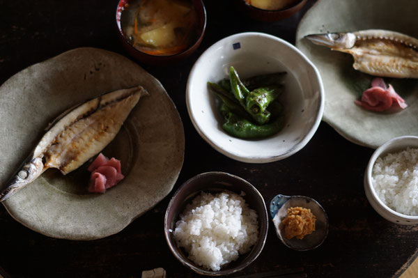 陶芸家　ブログ　焼物　笠間焼作家　土鍋　粉引　茨城県笠間市　新米　美味しいご飯　カマスの干物