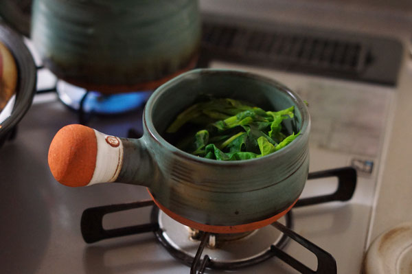 陶芸家　ブログ　焼物　笠間焼作家　土鍋　粉引　茨城県笠間市　無水調理　片手土鍋　美味しい野菜料理