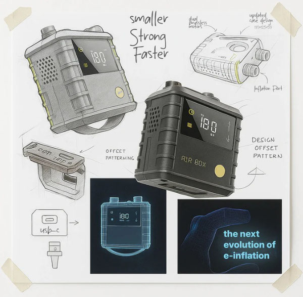 Ride Engine Air Box Mini Pump bei WindSucht