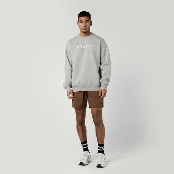 Mystic Brand Crew Sweater Light Grey bei WindSucht in Hamminkeln