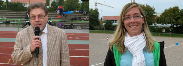 Direktor Karlheinz König und die Organisatorin Stefanie Fath
