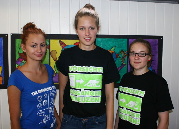 Unser SV-Team: Michelle Scherrer (10b), Jana Riether (Schülersprecherin, 10c) und Alisa Fischer (10c)
