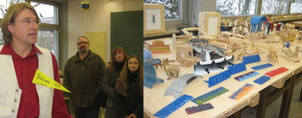 Eine Ausstellung von Schülerarbeiten dokumentierte die Arbeit im Fach Technik von der 6. bis zur 10. Klasse hin