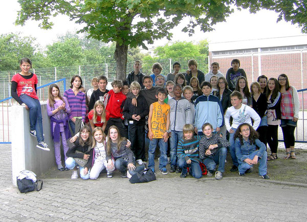 Die Besuchergruppe kurz nach der Ankunft