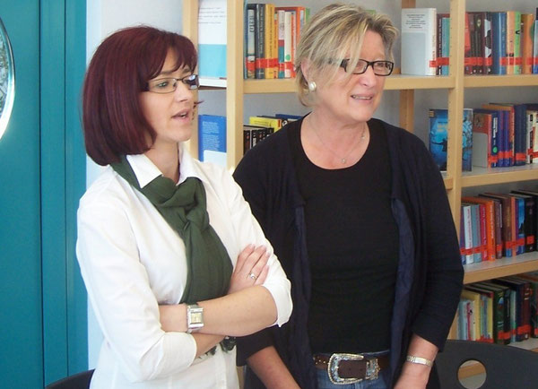 Die Organisatorinnen des Austausches - Monika Kokol (Tarnow) und Frau Ursula Burgard (Realschule plus Wörth)