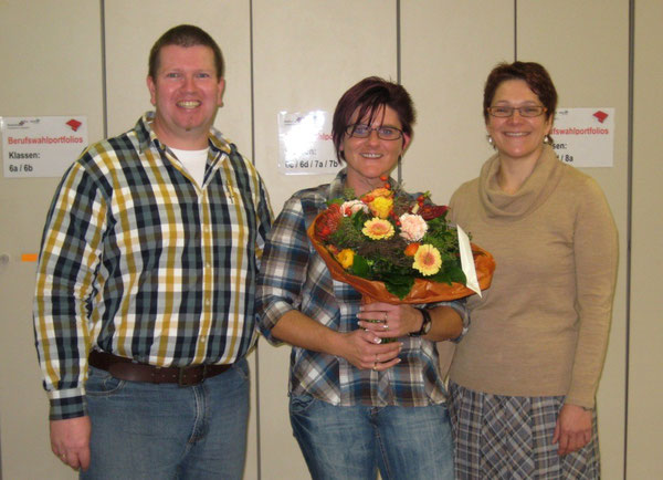 Martin Kleist (Mentor in Biologie), Tanja Stolz, Patricia Supper (Mentorin in Deutsch)