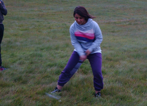 Gabriela beim Crossgolf