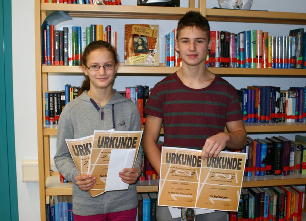 Anne Haegermann und Dario Prenzyna (bei 8a)