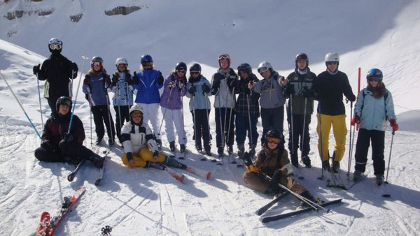 Die RS+ Skisporttruppe auf der Piste