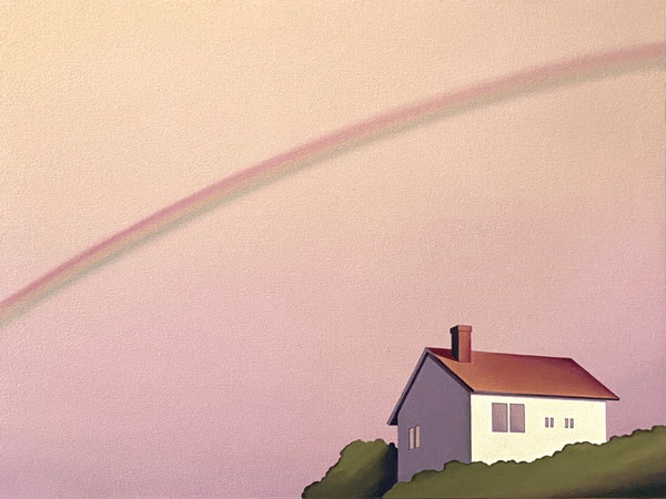 「虹,2024」　45×60cm 