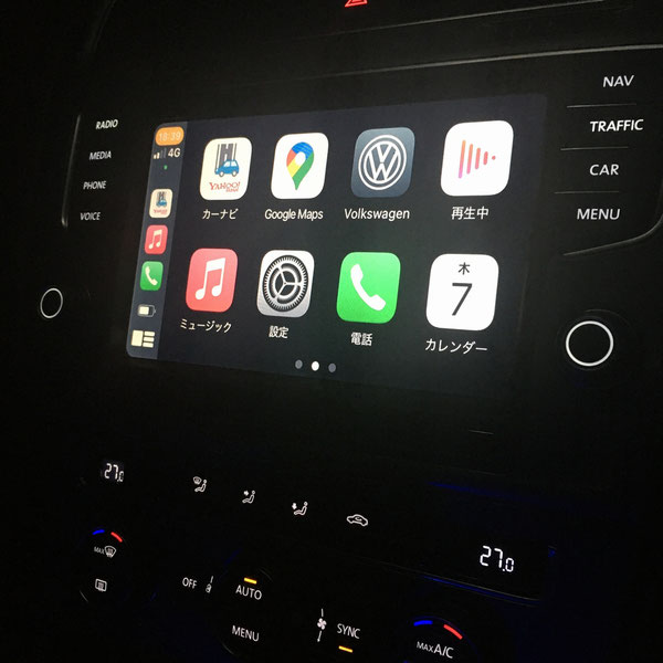 news設計室　建築家　ゴルフ７ヴァリアント　マルチメディアインターフェース　Apple carplay 　フォルクスワーゲン