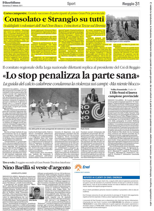 Il quotidiano 27.02.11 (clicca per ingrandire)