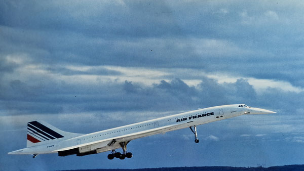Le Concorde à l'atterrissage
