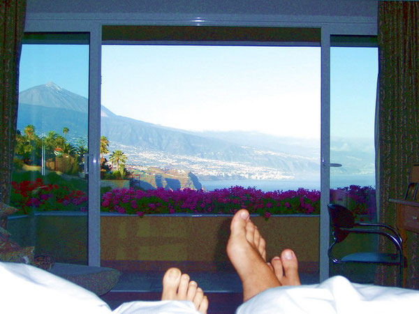 Blick aus dem Schlafzimmer