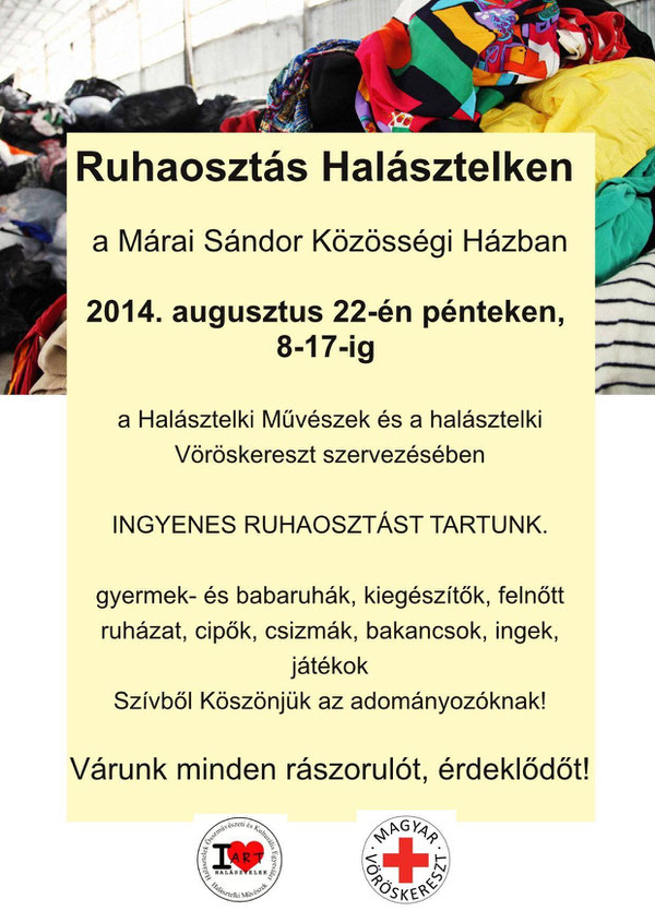 Várunk minden rá- és megszorulót!