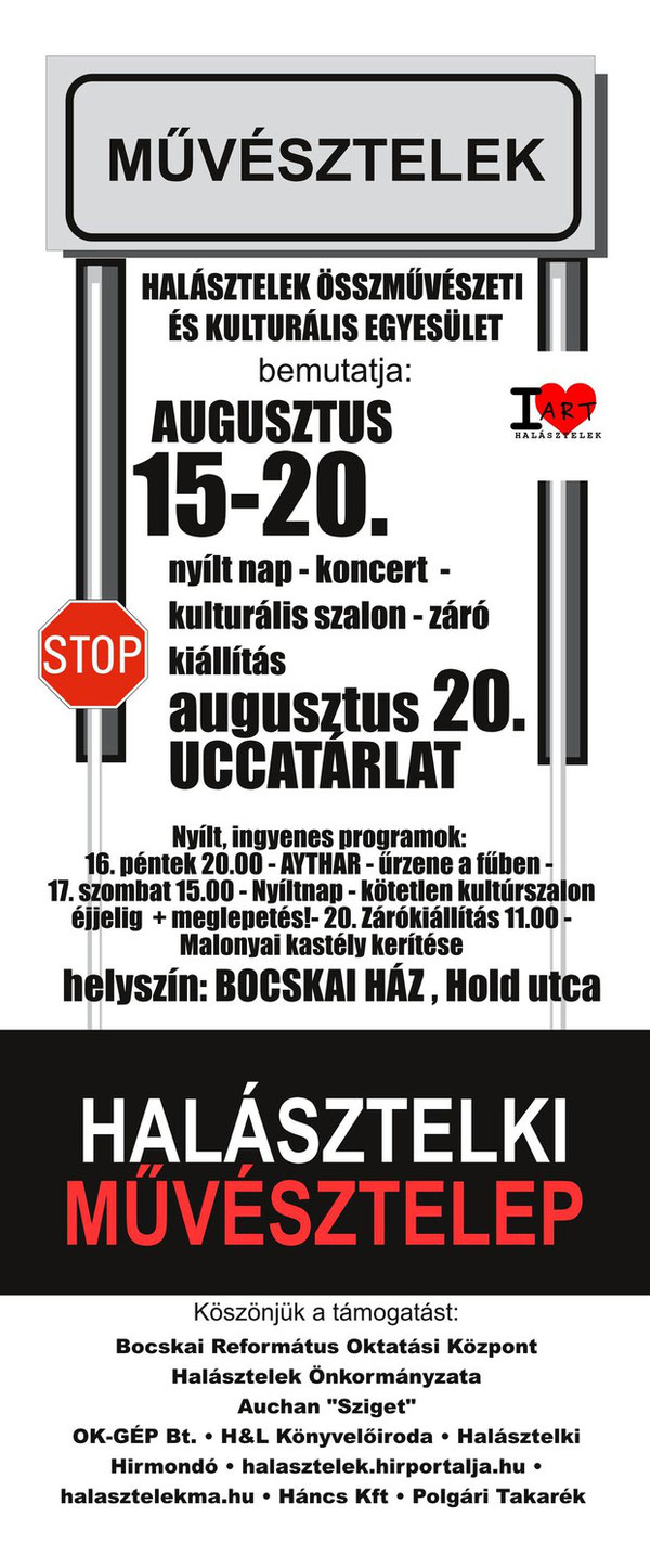 II. Halásztelki Művésztelep 2013. augusztus 15-20.