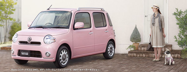 ダイハツ ミラ ココア かわいい軽自動車ナンバー１ 女性のためのかわいい車 くるま ガイド