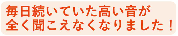 毎日のように鳴り響いていた耳鳴りが今では全く聞こえなくなりました。品川区やなぎ整体院