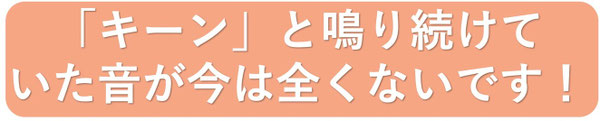 仕事に集中できないほどの耳鳴りが見事完治！