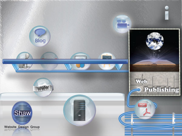 Web publishing is so much easier with Shaw Website Design's Web Publishing Resource Bubbles.