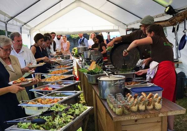 Catering für eine Hochzeit