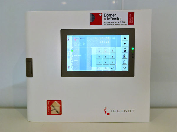 Telenot Touch Display für Einbruchschutz in Haus oder Wohnung