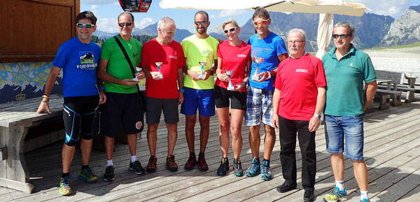 Deaf Berglauf Cup Coordinator Martin Larch; Club: 5.ANU Montebelluna - ITA, 4.GSZ Graz - AUT, 3.Südtiroler GSG - ITA, 2.Wiener GSC - AUT, 1.GSV Tirol - AUT; Bürgermeister/Major Alleghe, Claudio Geronazzo - Organizer Alleghe