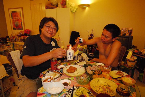 チブナルたかさんと、まこやん。 飲んで飲んで飲みまくるおっさん二人。