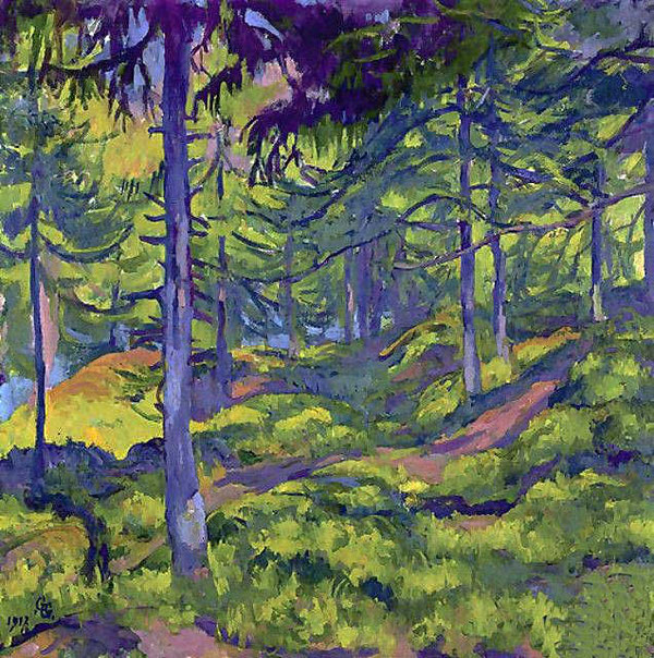 В лесу, 1917
