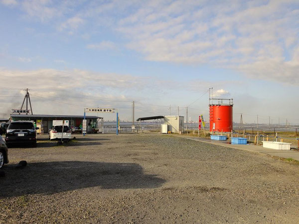 潮干狩り場 入り口