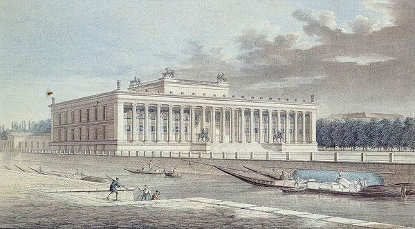 Grabado de F. Thiele: Altes Museum de Berlín