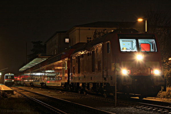BR 245 013 der Südostbayernbahn in Simbach am Inn