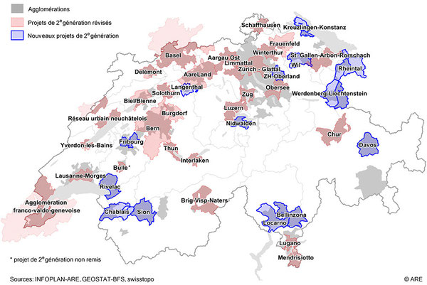 Les projets d'agglomération en Suisse